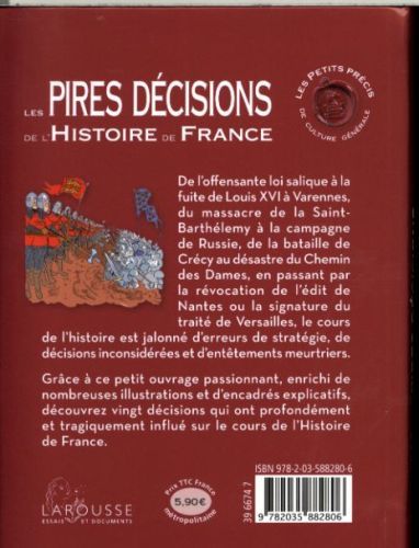 Produktbild: Les pires d&eacute;cisions de l'histoire de France
