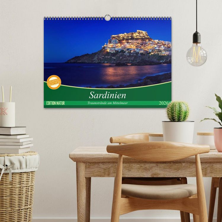 Produktbild: Sardinien - Traumstr&auml;nde am Mittelmeer (Wandkalender 2026 DIN A3 quer), CALVENDO Monatskalender