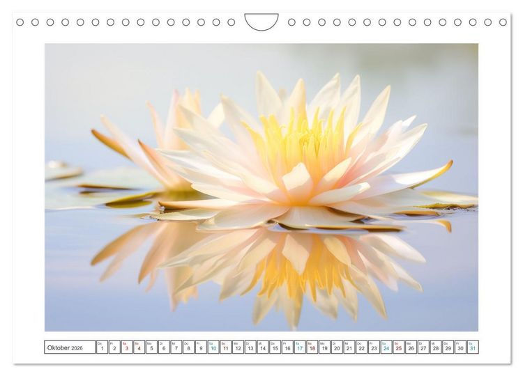 Produktbild: Lichtspiel der Seerosen (Wandkalender 2026 DIN A4 quer), CALVENDO Monatskalender