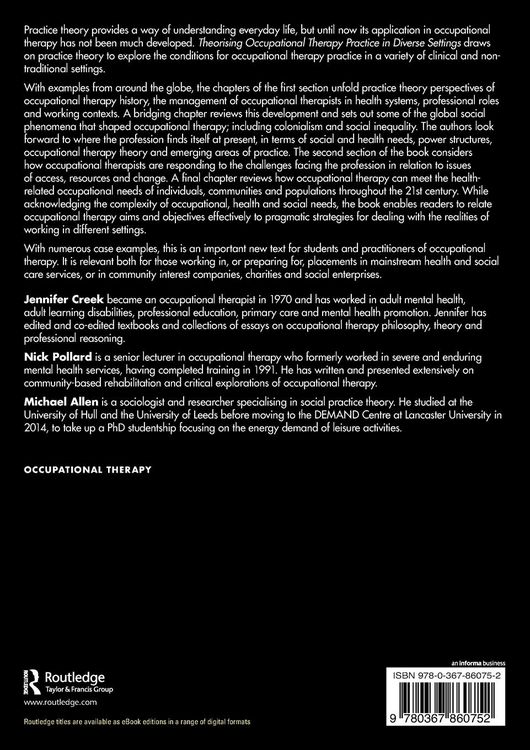 Produktbild: Theorising Occupational Therapy Practice in Diverse Settings