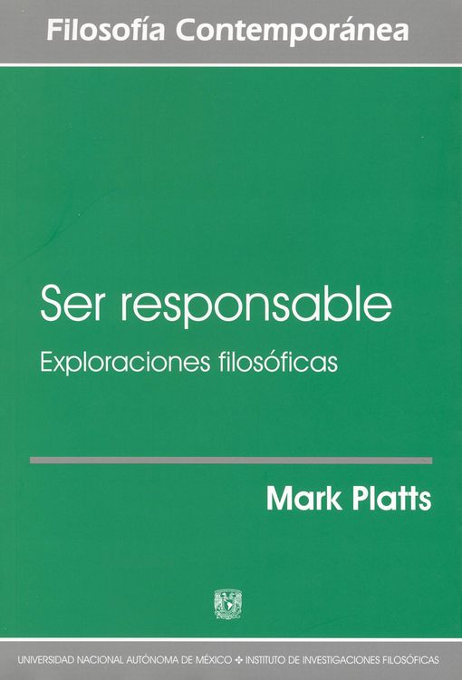 Produktbild: Ser responsable. Exploraciones filos&oacute;ficas