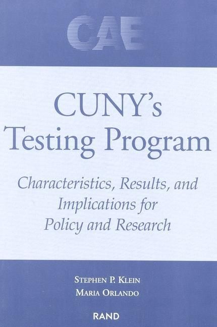 Produktbild: Cuny's Testing Program