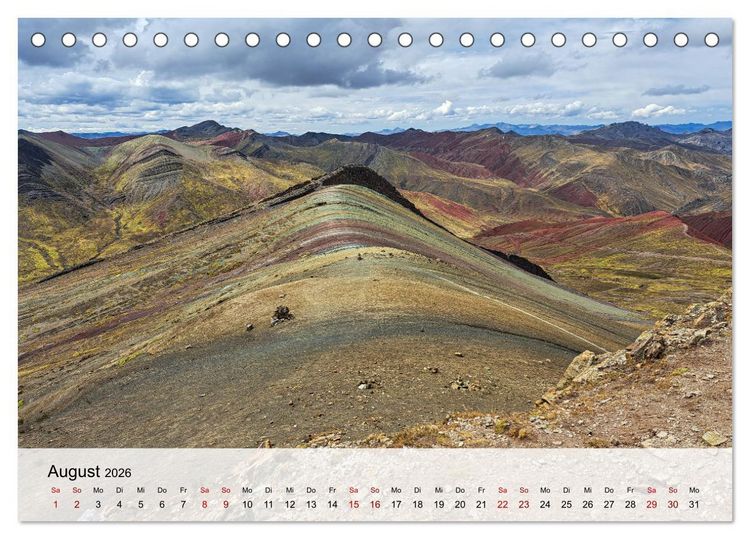Produktbild: Entdecke S&uuml;damerika: Monat f&uuml;r Monat (Tischkalender 2026 DIN A5 quer), CALVENDO Monatskalender