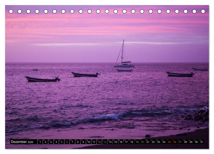 Produktbild: Cabo Verde - Afrikas Juwel-Archipel (Tischkalender 2026 DIN A5 quer), CALVENDO Monatskalender