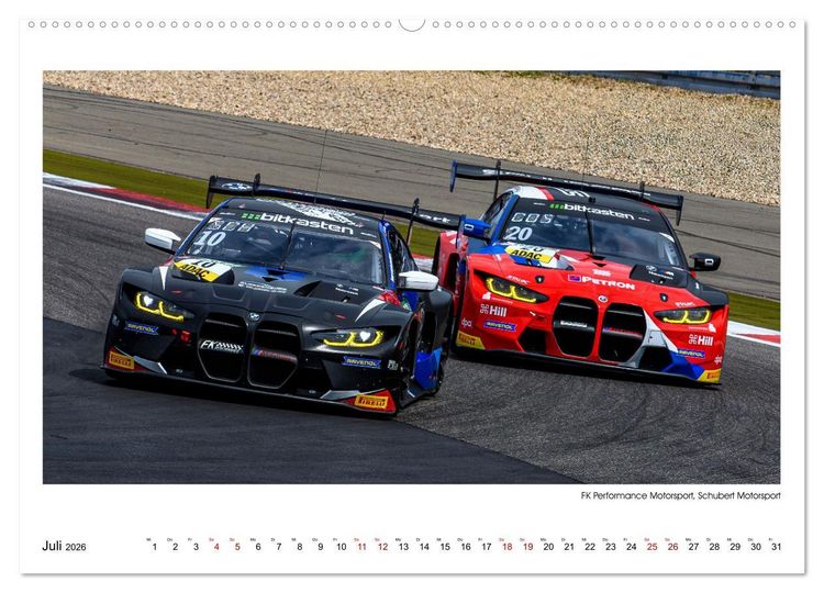 Produktbild: Bayern Power beim GT Masters (hochwertiger Premium Wandkalender 2026 DIN A2 quer), Kunstdruck in Hochglanz
