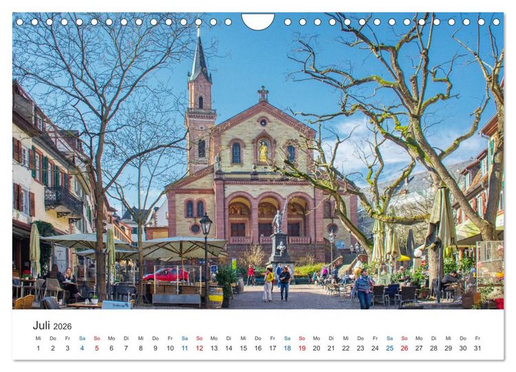 Produktbild: Weinheim - Eine Perle an der Bergstra&szlig;e (Wandkalender 2026 DIN A4 quer), CALVENDO Monatskalender
