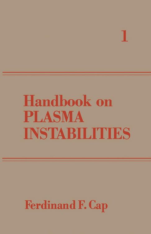 Produktbild: Handbook on Plasma Instabilities
