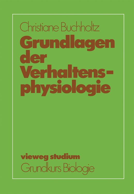 Produktbild: Grundlagen der Verhaltensphysiologie