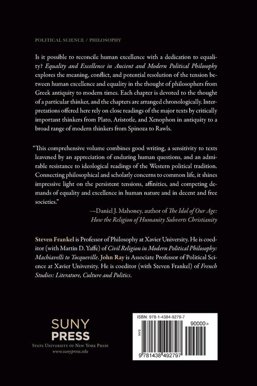 Produktbild: Equality and Excellence in Ancient and Modern Political Philosophy