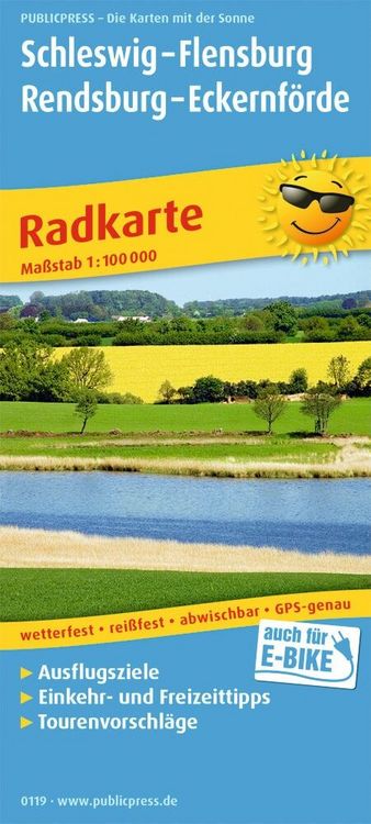 Produktbild: Publicpress Radkarte Schleswig, Flensburg, Rendsburg, Eckernf&ouml;rde 1:100.000