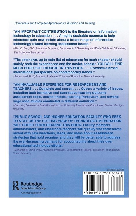 Produktbild: Evaluation and Assessment in Educational Information Technology