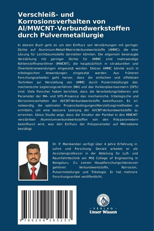 Produktbild: Verschlei&szlig;- und Korrosionsverhalten von Al/MWCNT-Verbundwerkstoffen durch Pulvermetallurgie