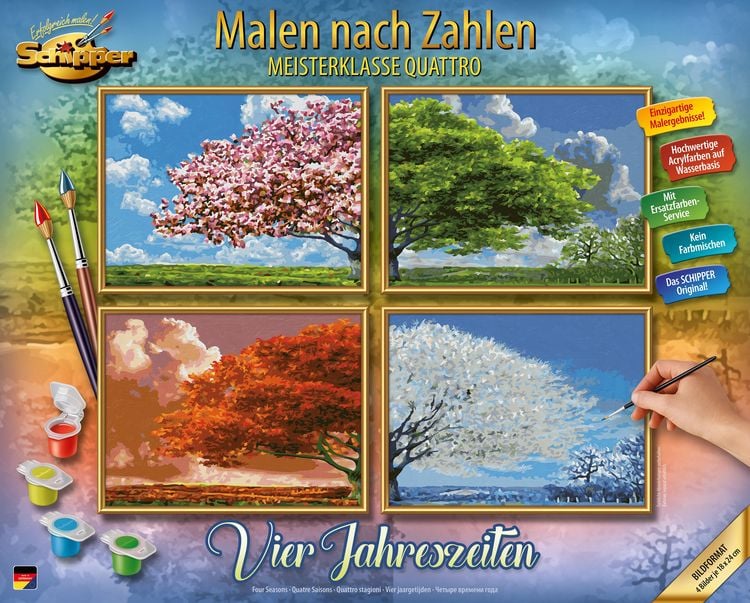 Bild vom Artikel Schipper 609340902 - Malen nach Zahlen, Vier Jahreszeiten, Quattro je 18x24cm vom Autor 