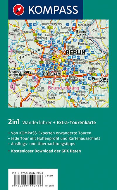 Produktbild: KOMPASS Wanderf&uuml;hrer 5031 Berlin-Brandenburg