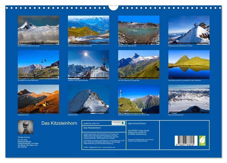 Produktbild: Das Kitzsteinhorn (Wandkalender 2026 DIN A3 quer), CALVENDO Monatskalender