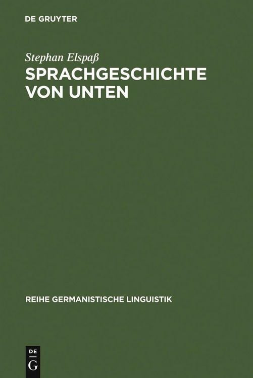 Produktbild: Sprachgeschichte von unten
