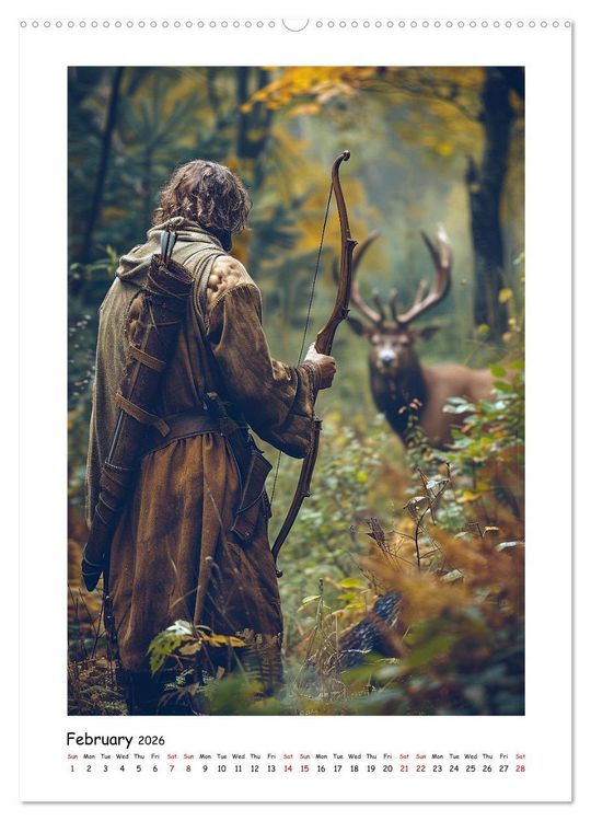 Produktbild: The Timeless Art of Archery (Wall Calendar 2026 DIN A2 portrait), CALVENDO 12 Month Wall Calendar