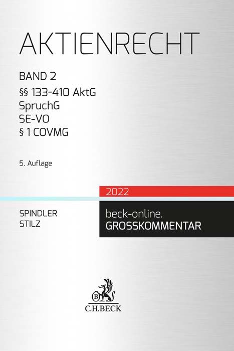 Produktbild: Aktienrecht Band 2: &sect;&sect; 133-410 AktG, SpruchG, SE-VO, &sect; 1 COVMG