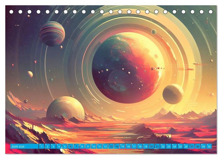 Produktbild: Lost Fiction (Tischkalender 2026 DIN A5 quer), CALVENDO Monatskalender