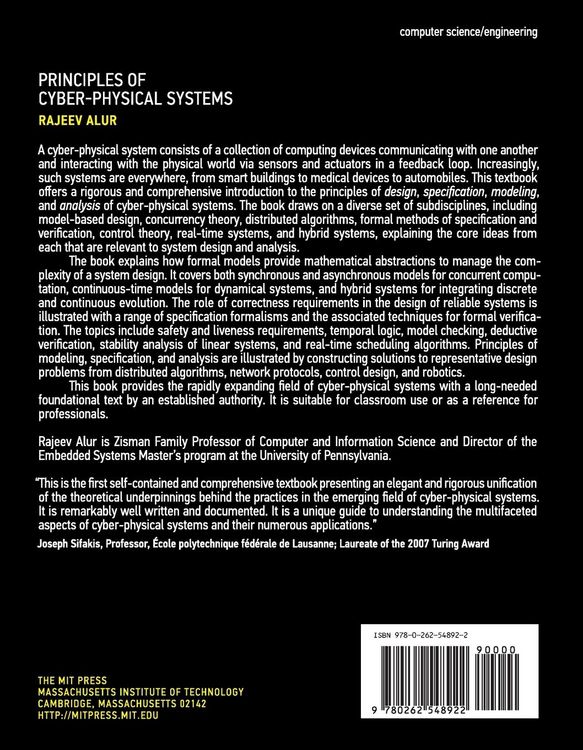 Produktbild: Principles of Cyber-Physical Systems