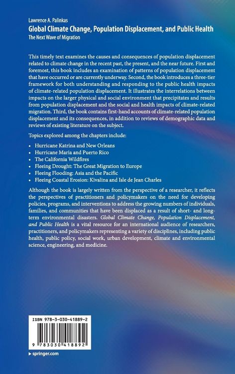 Produktbild: Global Climate Change, Population Displacement, and Public Health