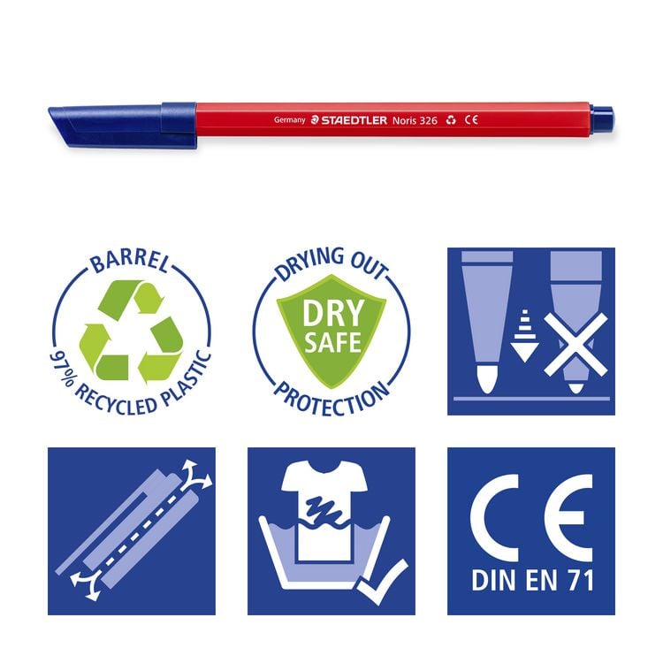 Produktbild: STAEDTLER Noris 326 Fasermaler, 20er Set, 326 C20