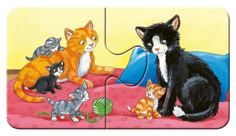 Produktbild: Puzzle Ravensburger Tierfamilien auf dem Bauernhof 9 X 2 Teile
