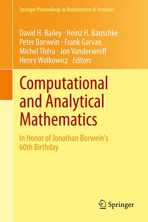 Produktbild: Computational and Analytical Mathematics