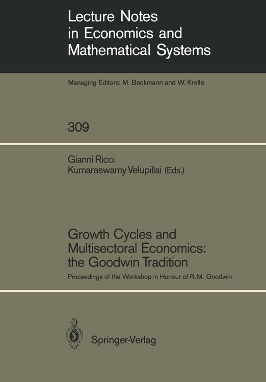 Produktbild: Growth Cycles and Multisectoral Economics: the Goodwin Tradition