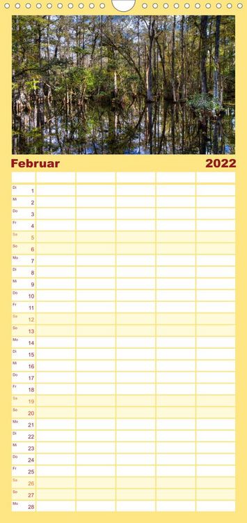 Produktbild: Familienplaner Florida - Sonne, Str&auml;nde und Naturparks (Wandkalender 2022 , 21 cm x 45 cm, hoch)