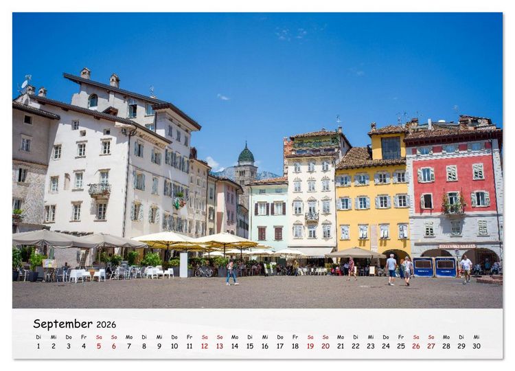 Produktbild: Trient - Hauptstadt des Trentino (Wandkalender 2026 DIN A3 quer), CALVENDO Monatskalender