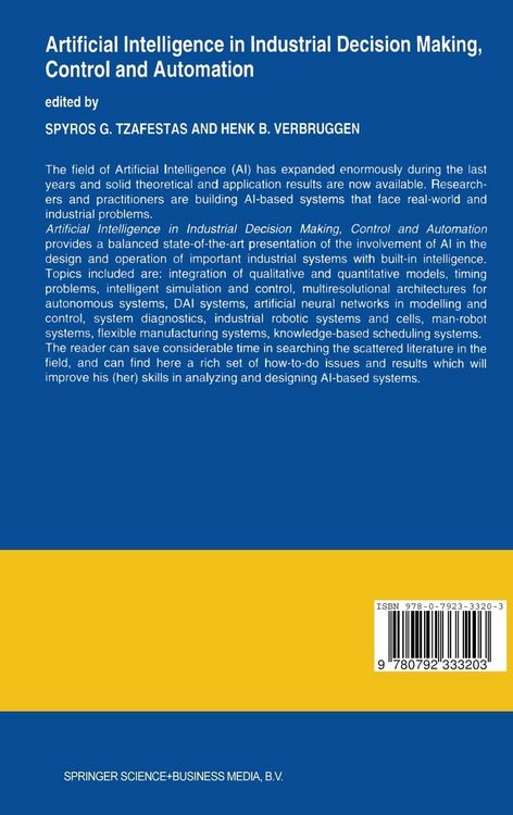 Produktbild: Artificial Intelligence in Industrial Decision Making, Control and Automation