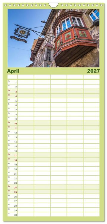 Produktbild: Familienplaner 2027 - Charmantes Stein am Rhein mit 5 Spalten (Wandkalender, 21 x 45 cm) CALVENDO