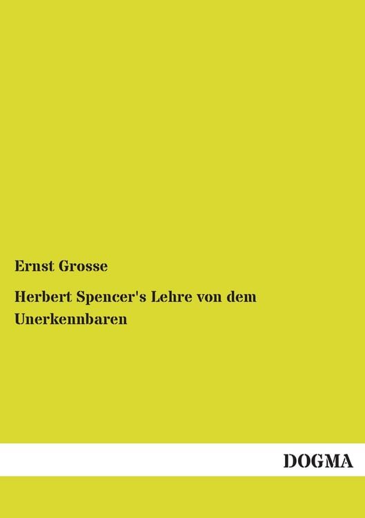 Produktbild: Herbert Spencer's Lehre von dem Unerkennbaren