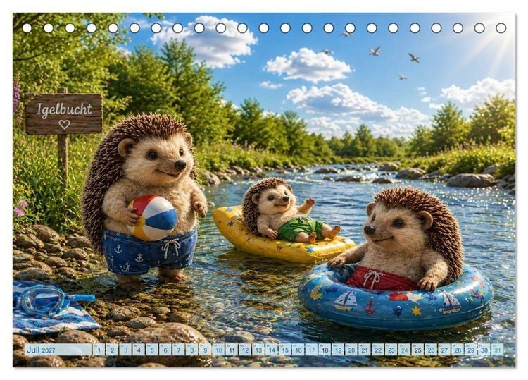 Produktbild: Die zauberhafte Welt der Iglis (Tischkalender 2027 DIN A5 quer), CALVENDO Monatskalender