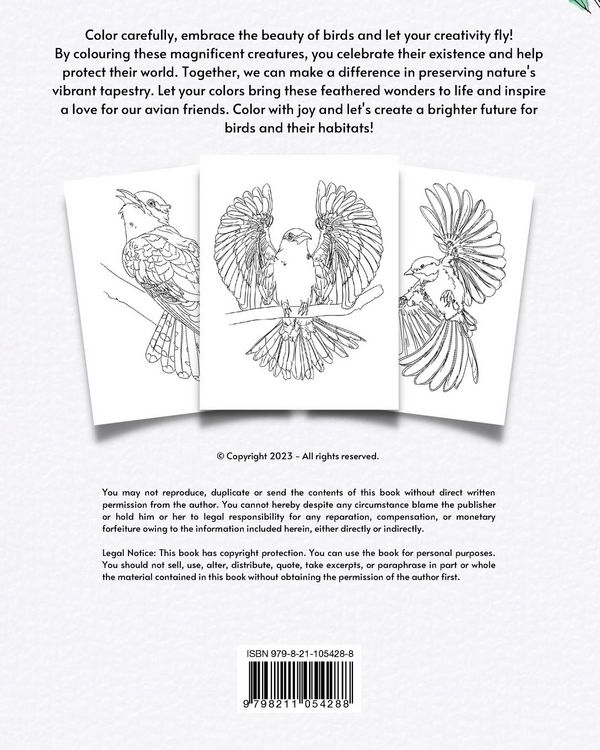 Produktbild: Wings and Colors - Coloring Book for Bird Lovers