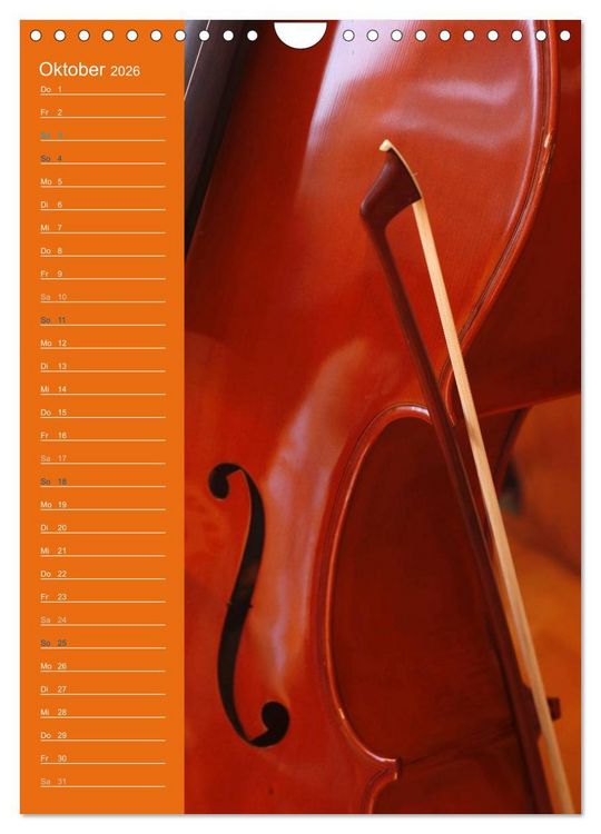 Produktbild: Geliebtes Cello (Wandkalender 2026 DIN A4 hoch), CALVENDO Monatskalender