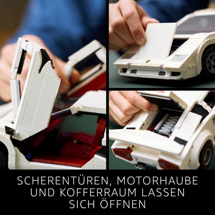 Produktbild: LEGO Icons Lamborghini Countach 5000 Quattrovalvole, Modellauto 10337