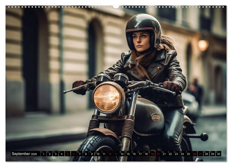 Produktbild: Urban Biker (hochwertiger Premium Wandkalender 2026 DIN A2 quer), Kunstdruck in Hochglanz