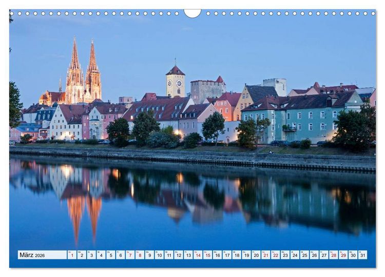 Produktbild: Deutsche Stadtansichten (Wandkalender 2026 DIN A3 quer), CALVENDO Monatskalender