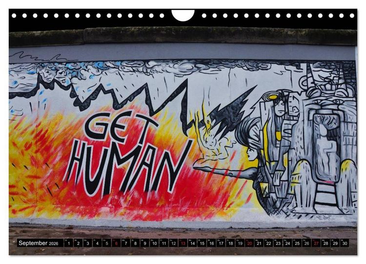 Produktbild: Berlin - Die East Side Gallery (Wandkalender 2026 DIN A4 quer), CALVENDO Monatskalender