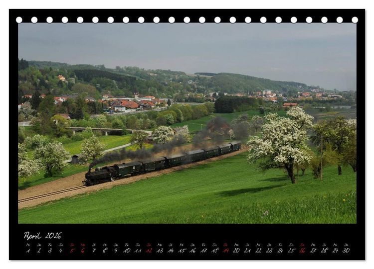 Produktbild: Faszination Dampflokomotive (Tischkalender 2026 DIN A5 quer), CALVENDO Monatskalender