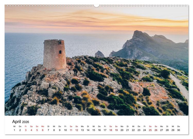 Produktbild: Halbinsel Formentor - Mallorcas n&ouml;rdliche Halbinsel (hochwertiger Premium Wandkalender 2026 DIN A2 quer), Kunstdruck in Hochglanz
