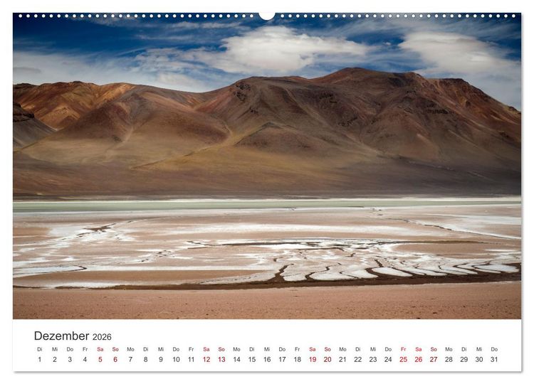 Produktbild: Die Farben der Anden - Argentinien und Chile (Wandkalender 2026 DIN A2 quer), CALVENDO Monatskalender