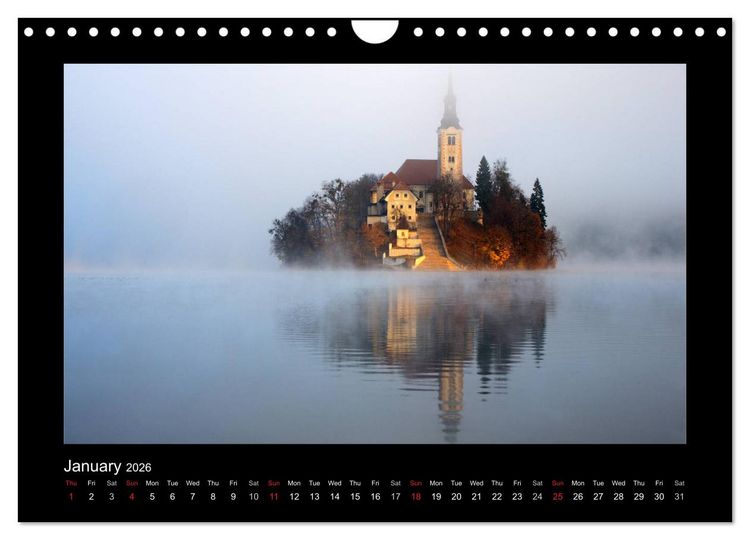 Produktbild: Landscapes of Slovenia (Wall Calendar 2026 DIN A4 landscape), CALVENDO 12 Month Wall Calendar