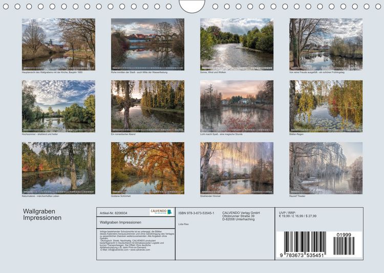 Produktbild: Wallgraben Impressionen (Wandkalender 2022 DIN A4 quer)