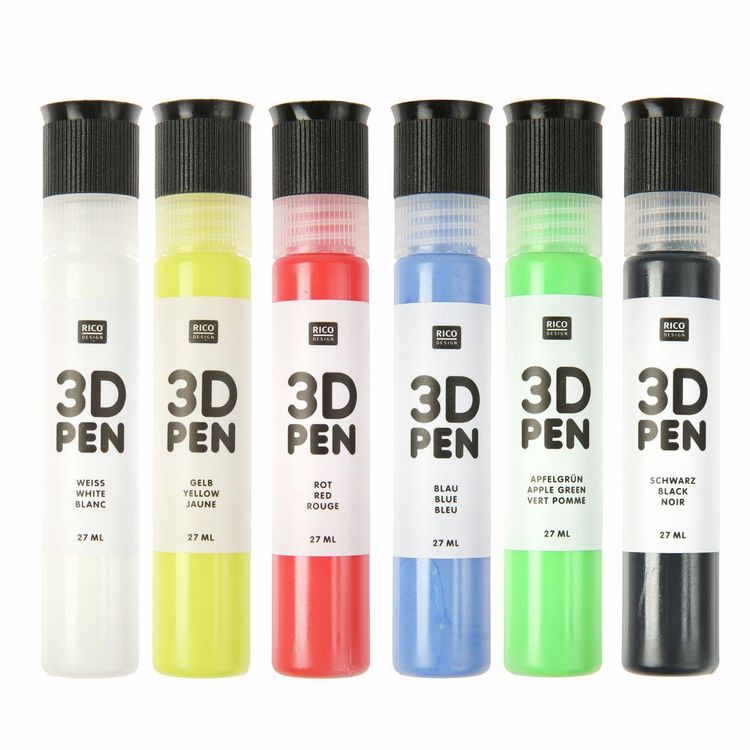 Produktbild: 3D Pen - Set Klassik, 6 x 27ml