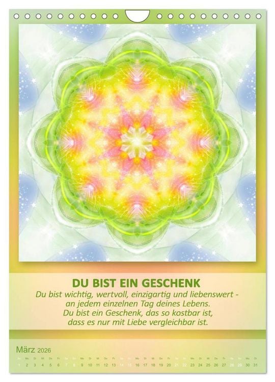 Produktbild: Light Energy Mandalas - Kalender - Vol. 1 (Wandkalender 2026 DIN A4 hoch), CALVENDO Monatskalender