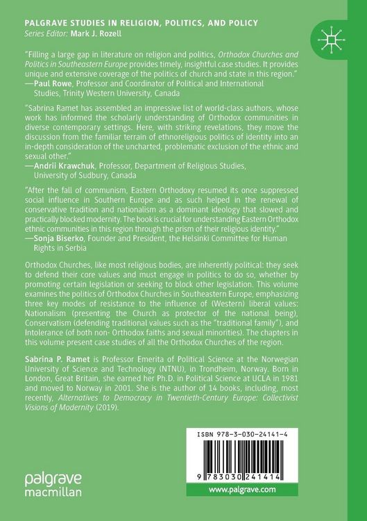 Produktbild: Orthodox Churches and Politics in Southeastern Europe