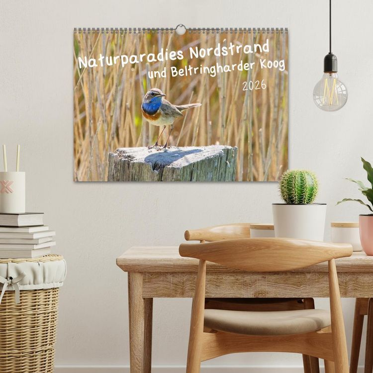 Produktbild: Naturparadies Nordstrand und Beltringharder Koog (Wandkalender 2026 DIN A3 quer), CALVENDO Monatskalender